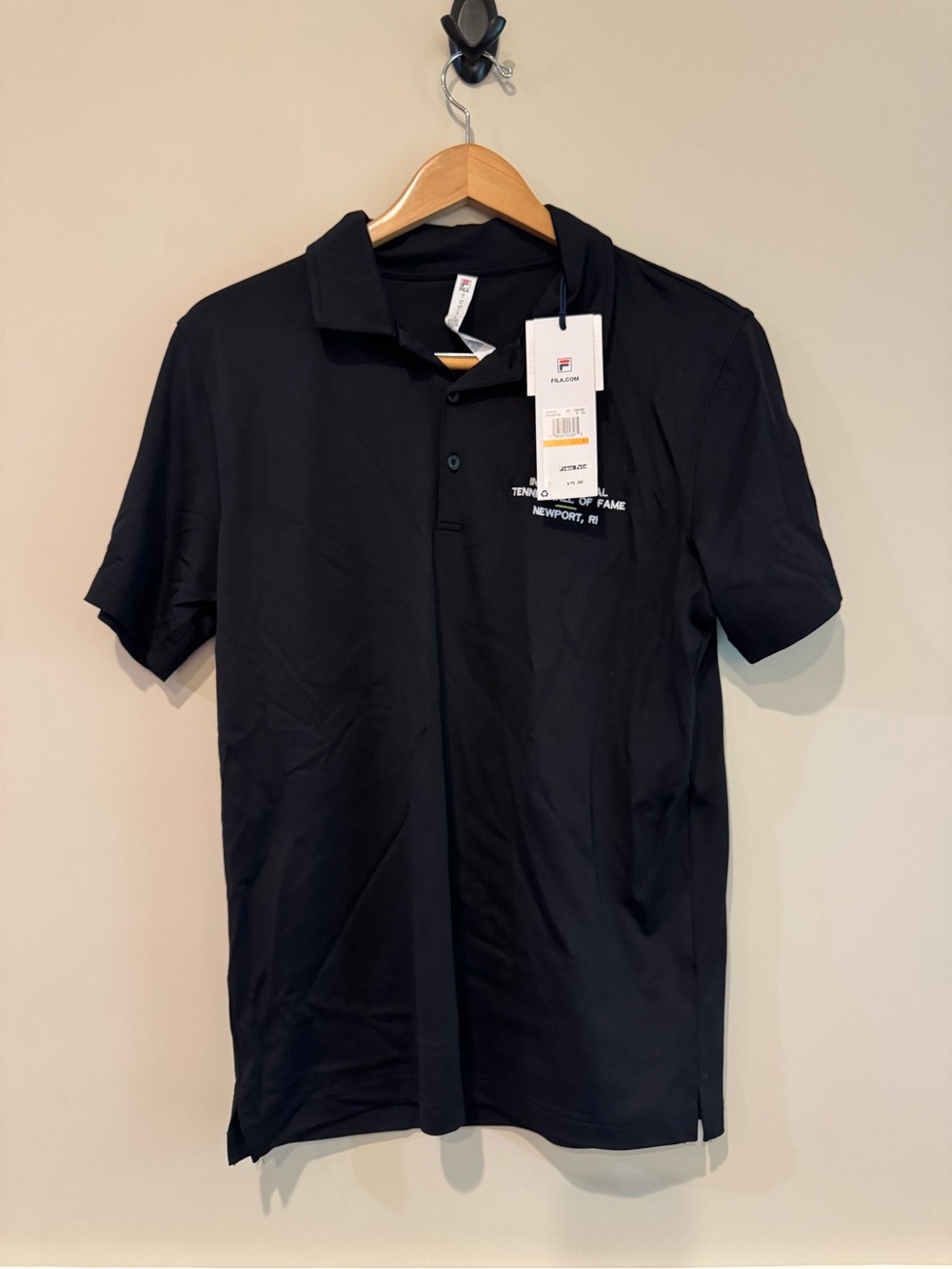 Fila Black Men's Polo Shirt International Hall of Fame